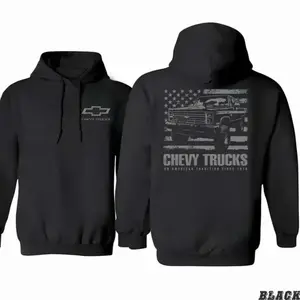 Chevy Trucks Shirt Classic Truck Hoodie Country Farmer Unisex Pullover – Vintage Car Lover Gift, Local Boy Patriot Graphic Hoodie, Trendy Retro Streetwear Sweatshirt for Men and Women, Comfortable Everyday Casual Outfit F