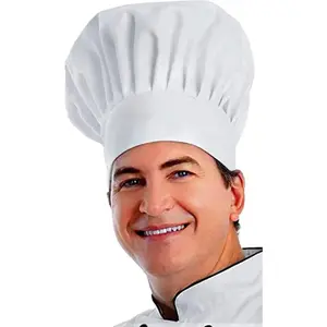 Chef Hat,Adult Premium Adjustable Elastic Baker Kitchen Cooking Chef Cap