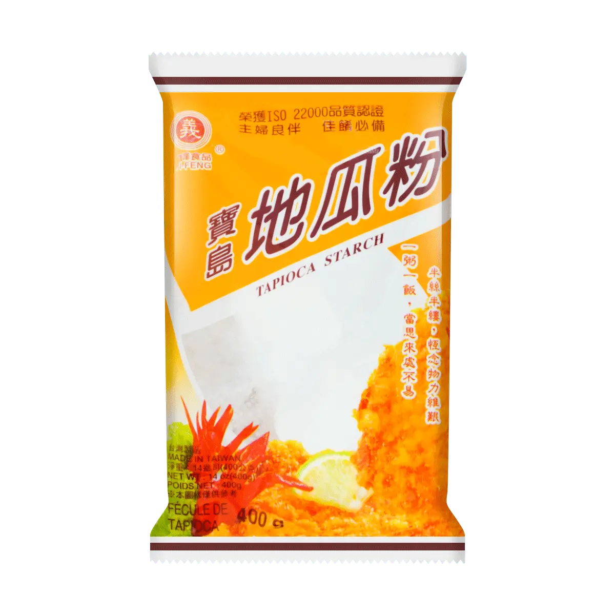 YI FENG Taiwan Sweet Potato Starch 400g - Premium Tapioca Flour for Cooking & Baking