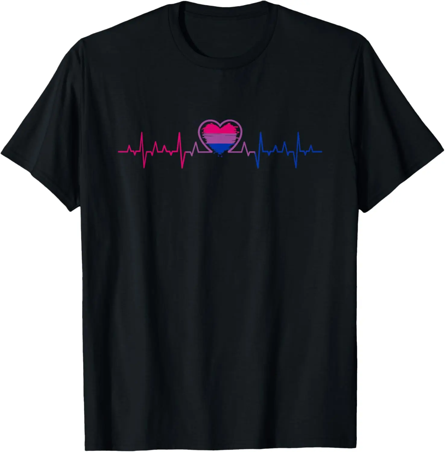 Bisexual Heartbeat - Bi Pride Bisexual Gift Bisexuality Gift T-Shirt