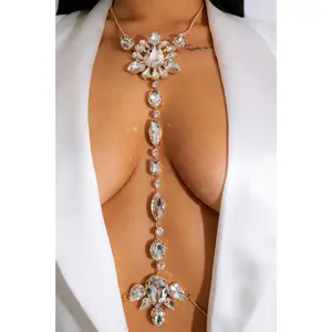 Diamond Charm Harness Body Jewelry