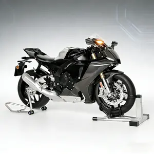 XLG Compatible for 1:6 R1M multifunctional alloy die-cast motorcycle model, with jet and sound effects and display stand, Toy Car, Motorcycle Collection, Gift, Toy Moto Bike for Kids and Collectors Ages 8 and up, gifts for couples, friends and family