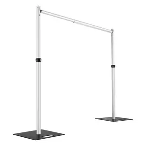 Heics Heavy Duty Backdrop Stand, 14x14ft Pipe and Drape Stand, Balloon Arch Stand, Banner Stand for Wedding Decor, Party Decorations, Baby Shower Backdrop, Sturdy Event Party Supplies