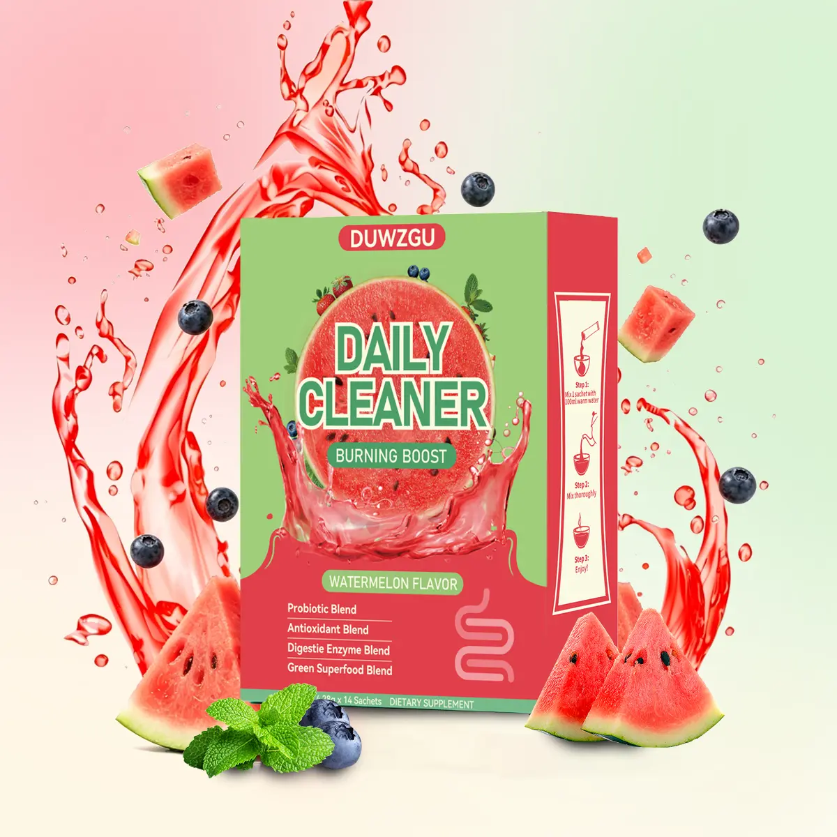 Watermelon Prebiotic Blend, Gluten-Free, Dietary Supplement Probiotic Mix Probiotic Bundle