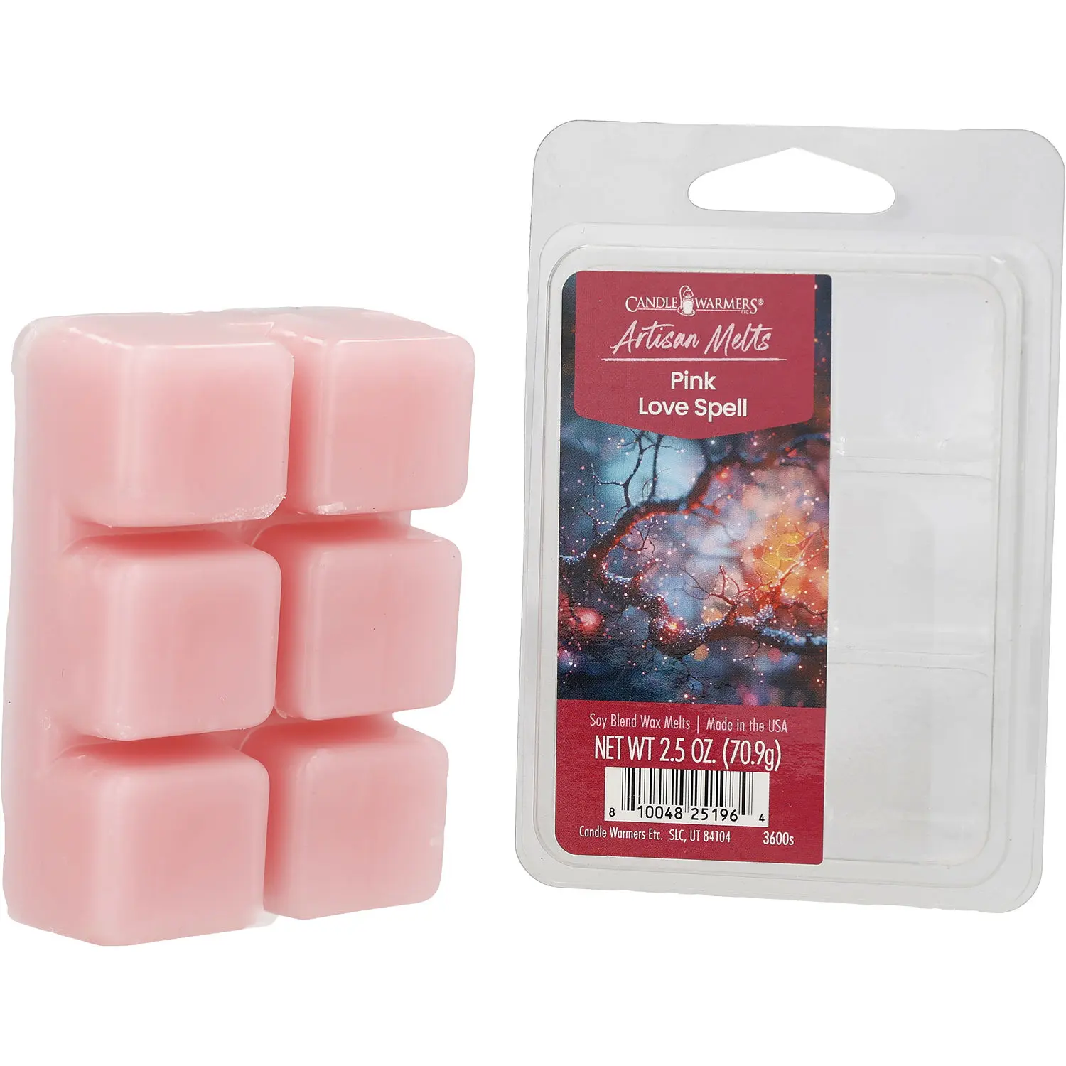 Candle Warmers Pink Love Spell By Candle Warmers Soy Blend Wax Melts (Artisan Collection) For Unisex Candle Warmers Pink Love Spell By Candle Warmers Soy Blend Wax Melts (Artisan Collection) For Unisex