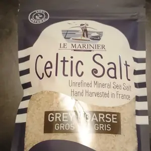 Le Marinier Celtic Salt Salt Grey Coarse Sea Salt 0.6lb Mineral-Rich Unrefined Sea Salt 100% Natural Hand Harvested Low Sodium