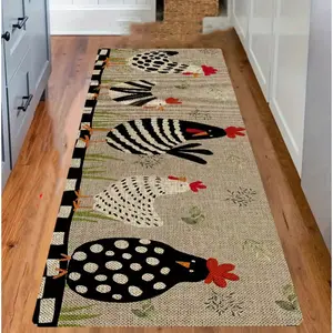 Rooster Farm Carpet Suitable for Floor Doors Living Room Laundry Area Home Decoration with Carpet