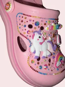 Customized Unicorn Clogs Size 10C