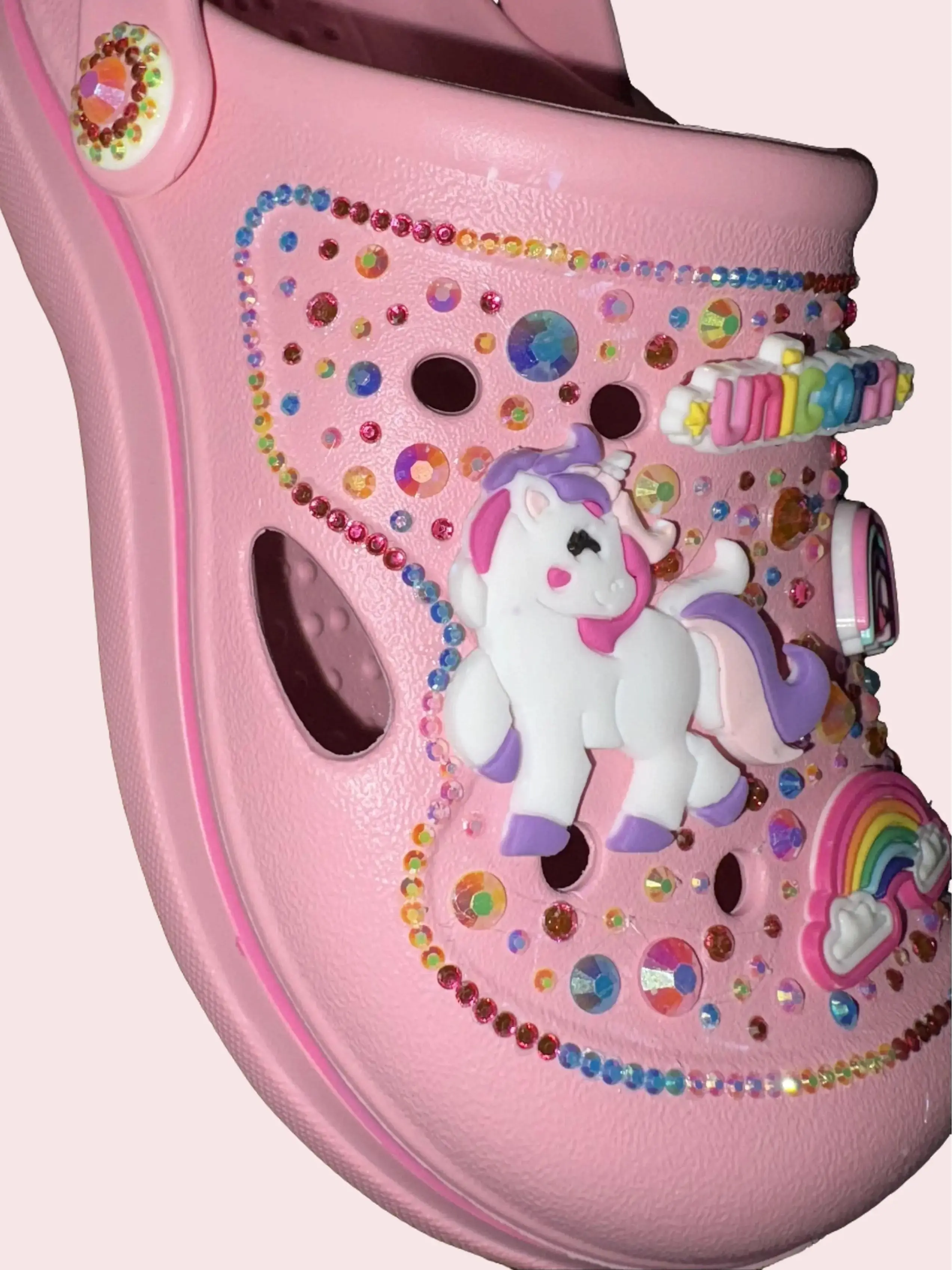 Customized Unicorn Clogs Size 10C
