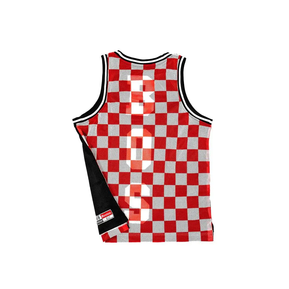 Boston Layered Back Basketball Jersey