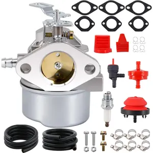640052 Carburetor Suitable for Tecumseh 8 HP 8.5 HP 9 HP 9.5 HP 10 HP 10.5 HP HMSK80 HMSK85 HMSK90 HMSK100 HMSK105 HMSK110 LH318SA LH358SA Engines Replaces 640054 640349 640058 640058A Suitable for Snow Pushers