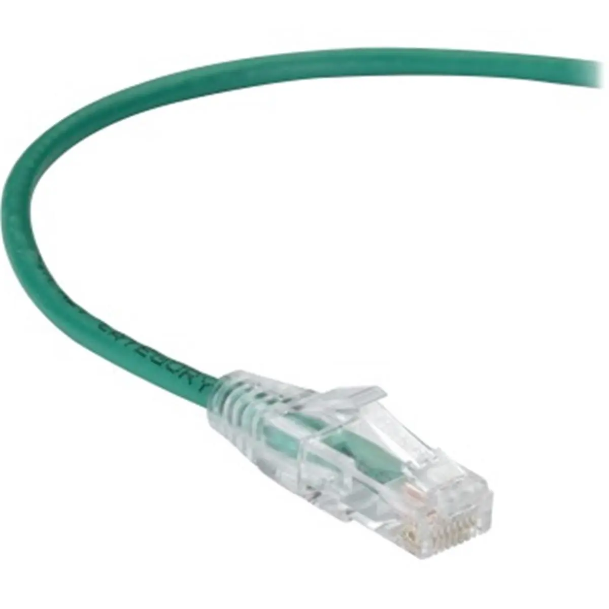 Black Box 7 ft 28-awg Ethernet Slim-Net Cat6a UTP Network Cable, RJ-45 Male to RJ-45 Male Connectors, Space-Saving for Data Centers, Reduces Clutter, Easier Cable Handling - Green
