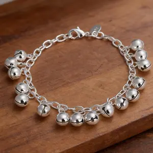 Women 925 Sterling Silver Pendant Bracelet, Elegant Trendy Hand Jewelry, Premium Skin-friendly Fashion Wrist Accessory, Classic Stylish Bangle for Daily Casual Wear, Wedding Party Events and Summer Vibes Outfit Matching