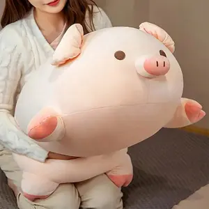 Cute Pig Plush Toy Doll, 40cm Soft Stuffed Animal, Sleep Pillow, Bedding Companion, Soft Cuddly Gift, Perfect Gift for Birthdays, Easter, Holidays