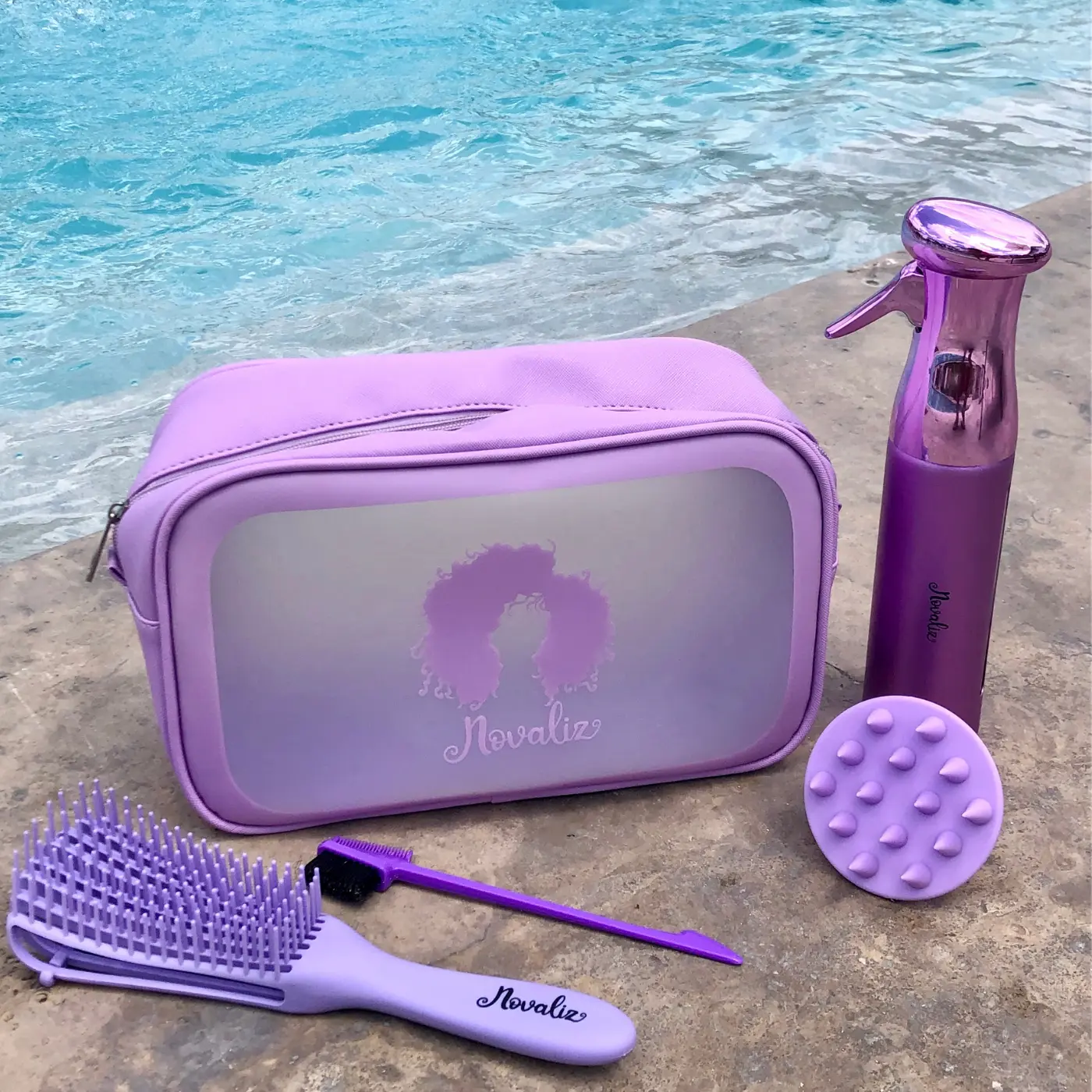 Wash n Glo Set + Make Hair Wet Spray Bottle Bundle