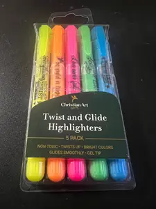 Twist and Glide Highlighters (5 Pack)
