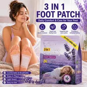 24 Pack Relaxing Lavender Infused Foot Patches | Bedtime Self Care for Feet