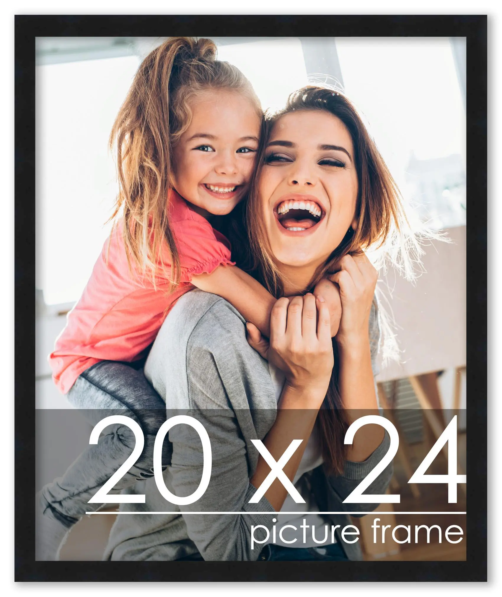 20x24 Picture Frame for Posters & Wall Art - Made-to-Order, Wood, UV Acrylic, Ready to Hang