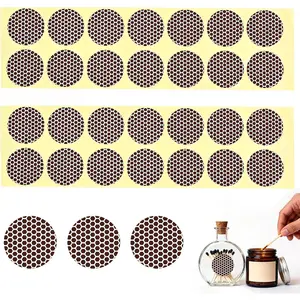 28Pcs Rotundity Match Paper with Adhesive, Match Striker Stickers for Fireplace Matches,Jars,Candles