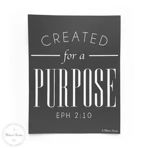Created For A Purpose Mesh Stencil