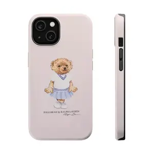 Tennis Bear phone case for iPhone 17 16 15 14 13 12 11 Pro Max X XR