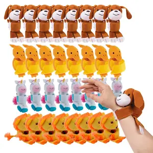 Bulk 48 Pc. Stuffed Hugging Animal Assortment Slap Bracelets
