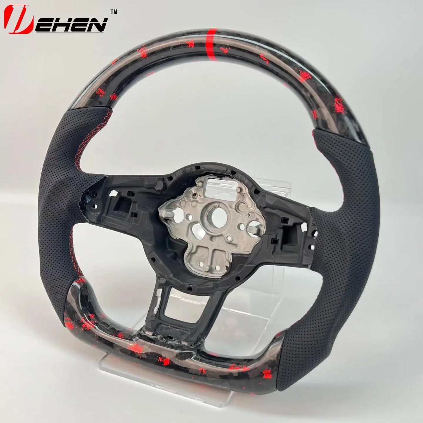 2026 New Real Carbon Fiber Steering Wheel for Gti Golf Vw MK7 2015-2019 Golf 7 R 2015-2017 with Paddle Shift Holes