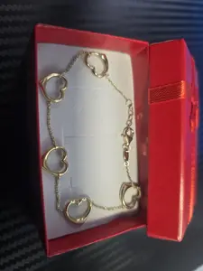 10K Gold Bracelet Real Oro 10K Cuban Link Style Bracelet