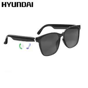 HYUNDAI C8 Wearable Smart Glasses, Bluetooth-Compatible Earbud Headphone for Music & Calls, Durable Electronic Audio Glasses, Creative Sports Headset