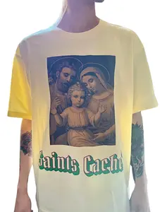 Holy Family Luxe Drop Sleeve Tee 2023 Spring Collection Classic Menswear Top Oversized Fabric Soft