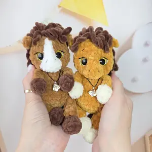 Crochet Horse Amigurumi No Sew Cute Yarn Animal Perfect for Christmas Gift and Baby Shower Ideas