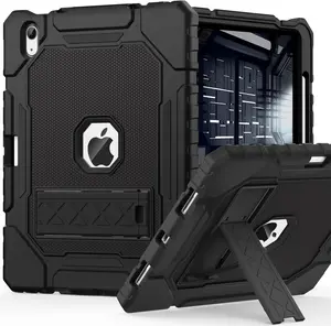 Case for iPad (A16) 11th/10th Generation 11/10.9 inch 2025/2022, Heavy Duty Military Grade Shockproof Rugged Cover with Pencil Holder/Stand for i Pad 11th / 10 th Gen (Light Purple)