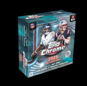 2025 Topps Chrome Football Mega Box - NFL Football Cards
