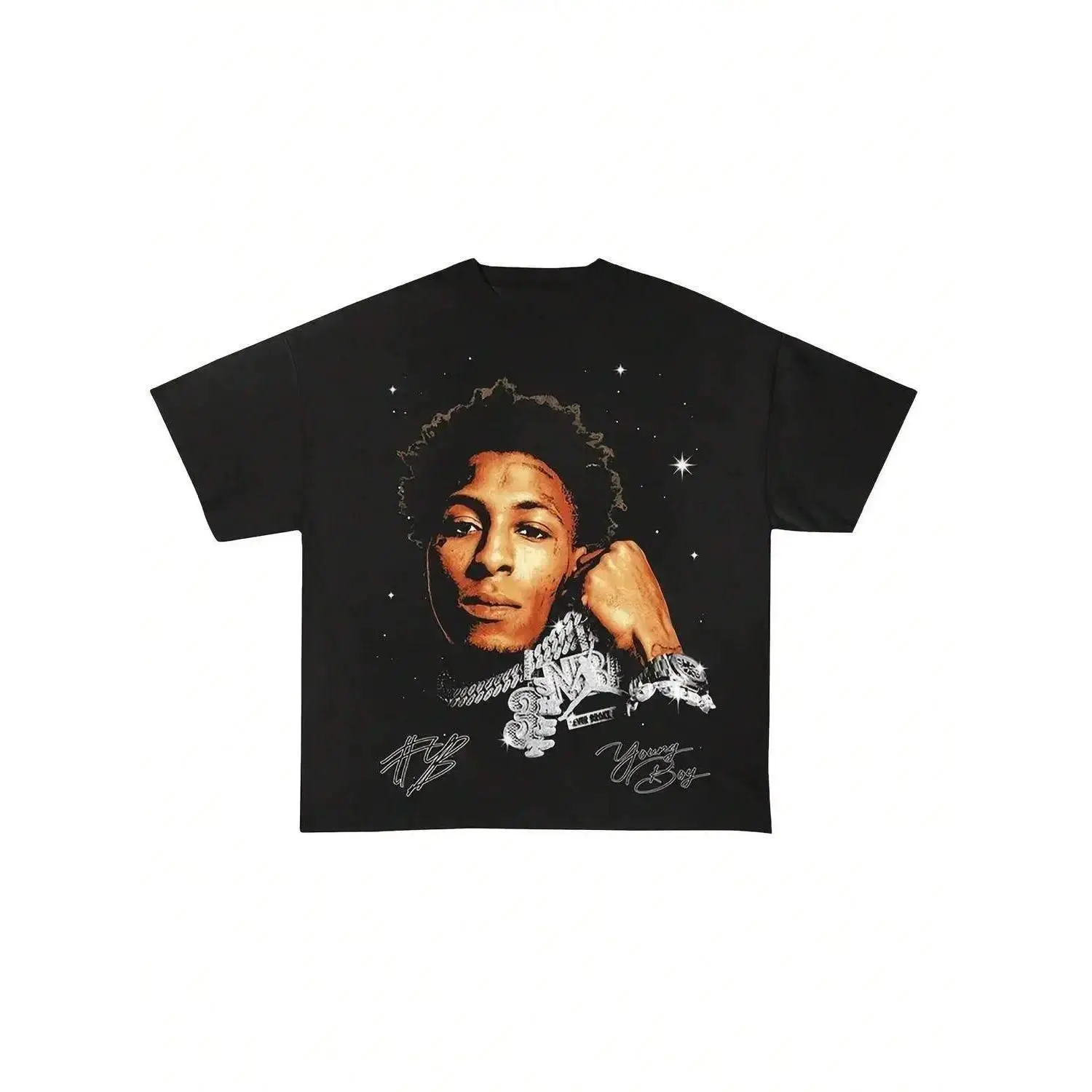 Youngboy Never Broke Again T Shirt, Rap Hip Hop Music Shirt, Unisex T-Shirt Men`S Women Casual Short Sleeve  Perfect For Fans Unisex Cotton T-Shirt