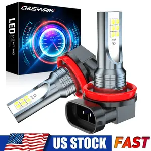 H11 White LED Fog Light Bulbs 6500K for BMW 320i 328i 335i 525i 528i 535i xDrive