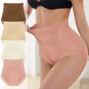 Morelect 4/6/8 pcs Romantic Floral Lace Women’s High-Waist Briefs, Premium Stretchable Nylon Underwear, Elegant Summer Style Panties.