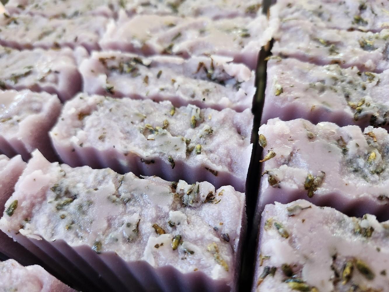 Durty Murray Soap Co. LavenDur Shea BudDur Natural Shea Butter Soap Bar - Cold Process, 8 Week Curing Time, Hydrating and Gentle Exfoliating Effect Durty Murray Soap Co. LavenDur Shea BudDur Natural Shea Butter Soap Bar - Cold Process, 8 Week Curing Time, Hydrating and Gentle Exfoliating Effect