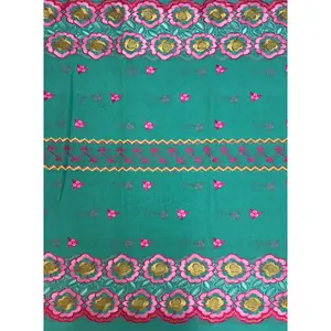 Swiss Voile Lace with Tiny Stone- Mint Green  Pink Yellow Gold
