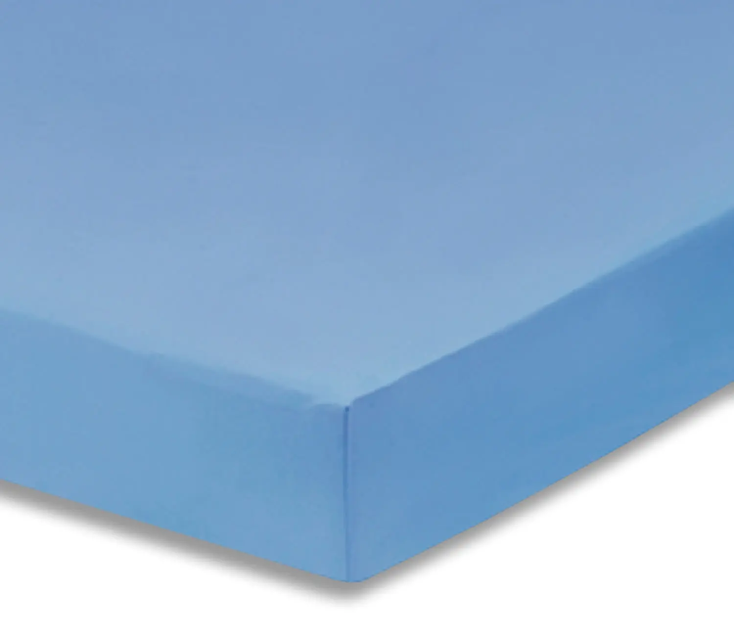 Light Blue Fitted Crib Sheet