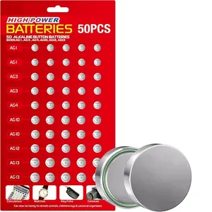 Alkaline Battery Set 1.5v Ag1/lr621 Ag3/lr41 Ag4/lr626 Ag10/lr1130 Ag12/lr43 Ag13/lr44, Replacement Button Batteries, Low Power Capacity