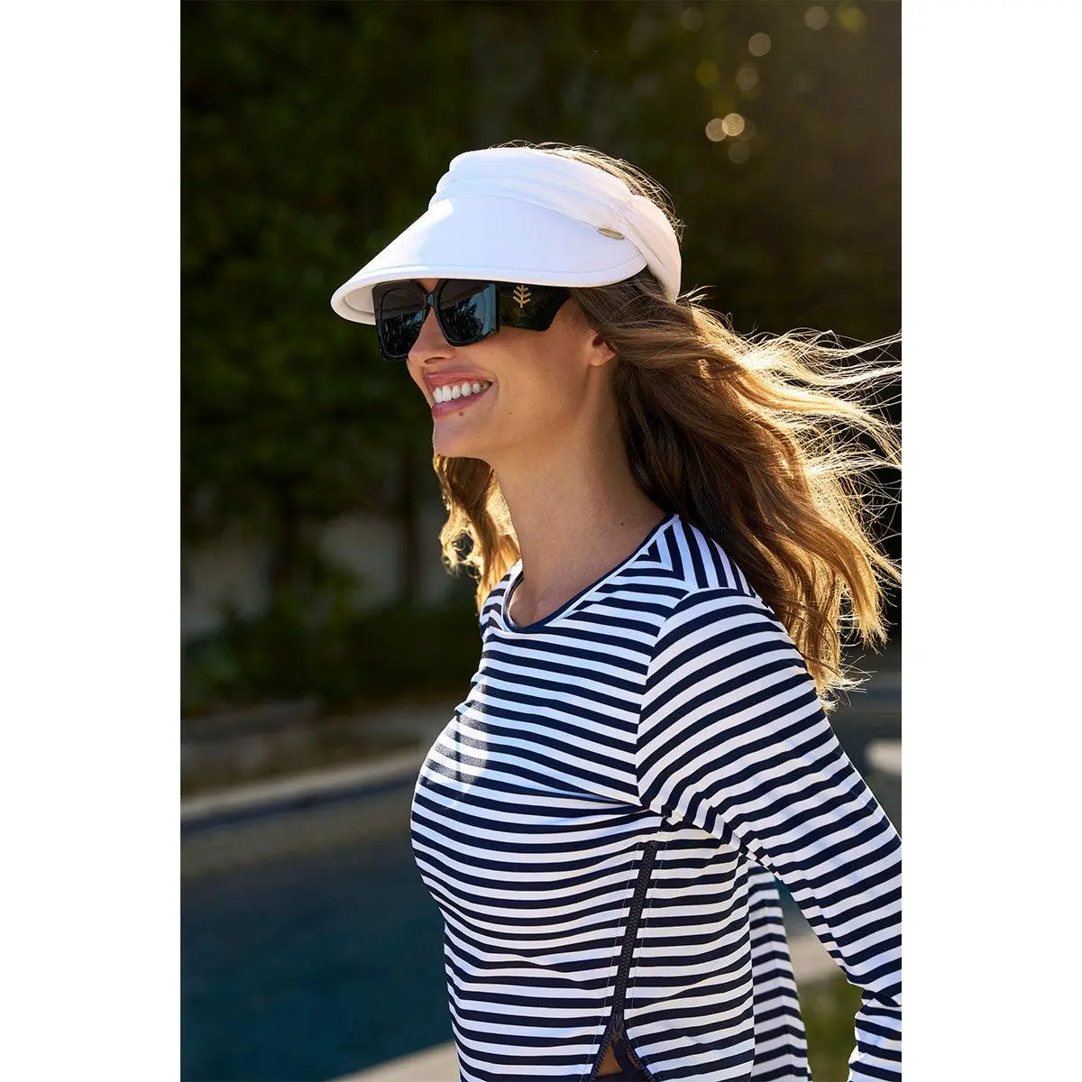 Women's Exuma Swim Visor | White