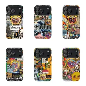 Sublime Sun Art Phone Case Suitable for iPhone 17-11 Pro Max/Plus and  Samsung Galaxy S23-25