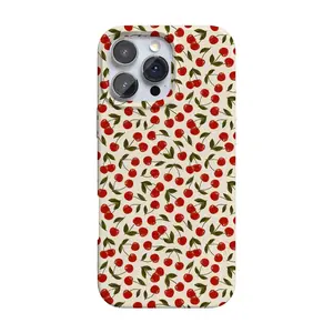 Casely iPhone 16 Pro Max Case | Cherry on Top | Red Cherries | Compatible with MagSafe | Classic Ultra Thin Design