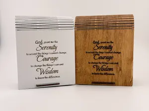Customizable Serenity Prayer Box - Sobriety Gift, Recovery Milestone, or AA/NA Anniversary.