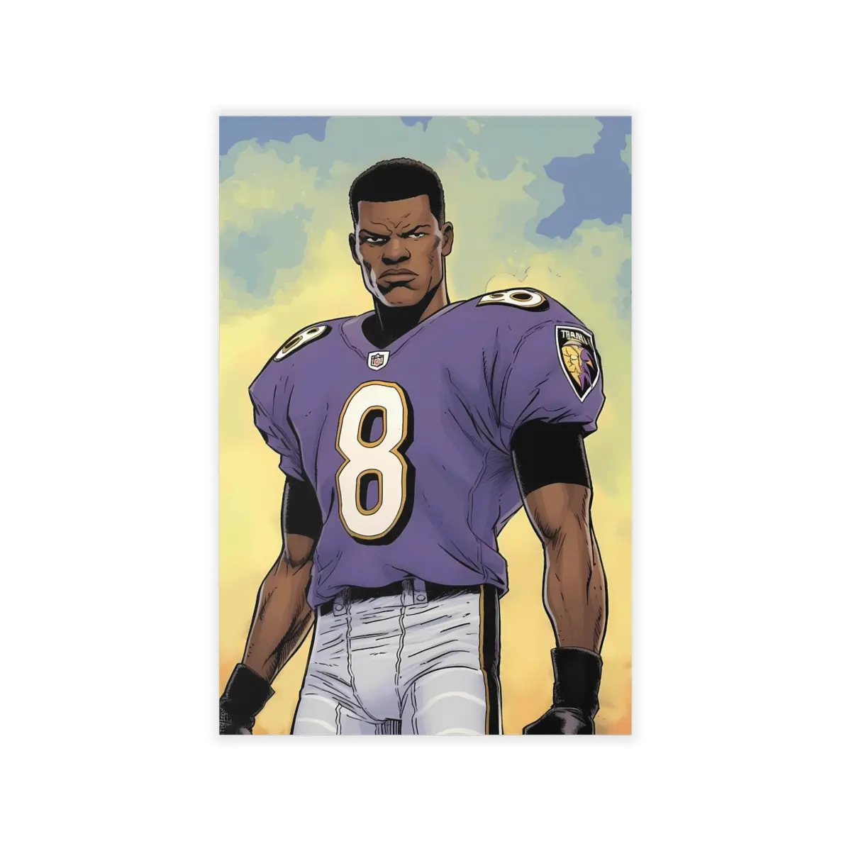 Lamar Jackson Superhero Wall Decals