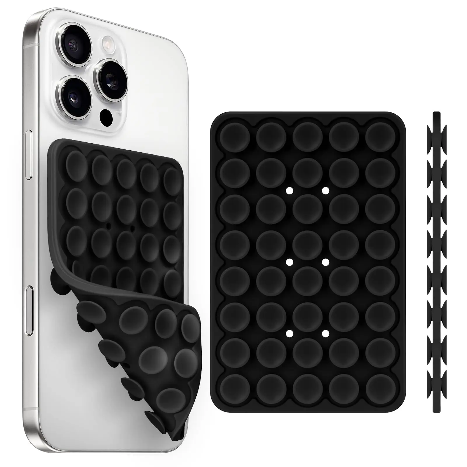 Silicone Suction Cup Phone Stand, Adhesive Smartphone Holder, Octobuddy Suction Phone Mount, Portable Phone Grip, Phone Suction Pad