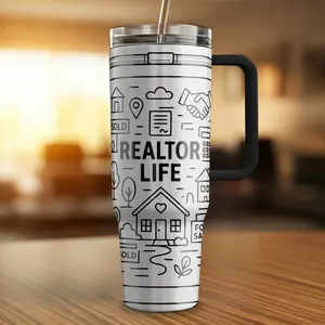 Realtor Life – Custom Laser-Engraved Tumbler for Real Estate Professionals | Kintoir