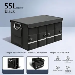 Car trunk organizer, car storage box, trunk storage container, essential car storage item, practical and useful.