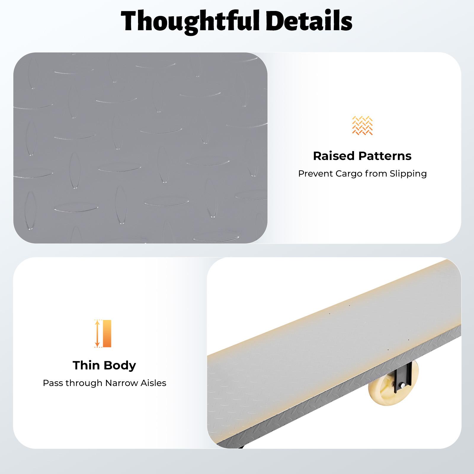 Heavy Duty U Boat Platform Dolly 2000lbs Load Capacity 6 Wheels Q235 Steel Flat Cart with Side Fences for Warehouse Industrial Transportation Moving Heavy Duty U Boat Platform Dolly 2000lbs Load Capacity 6 Wheels Q235 Steel Flat Cart with Side Fences for Warehouse Industrial Transportation Moving