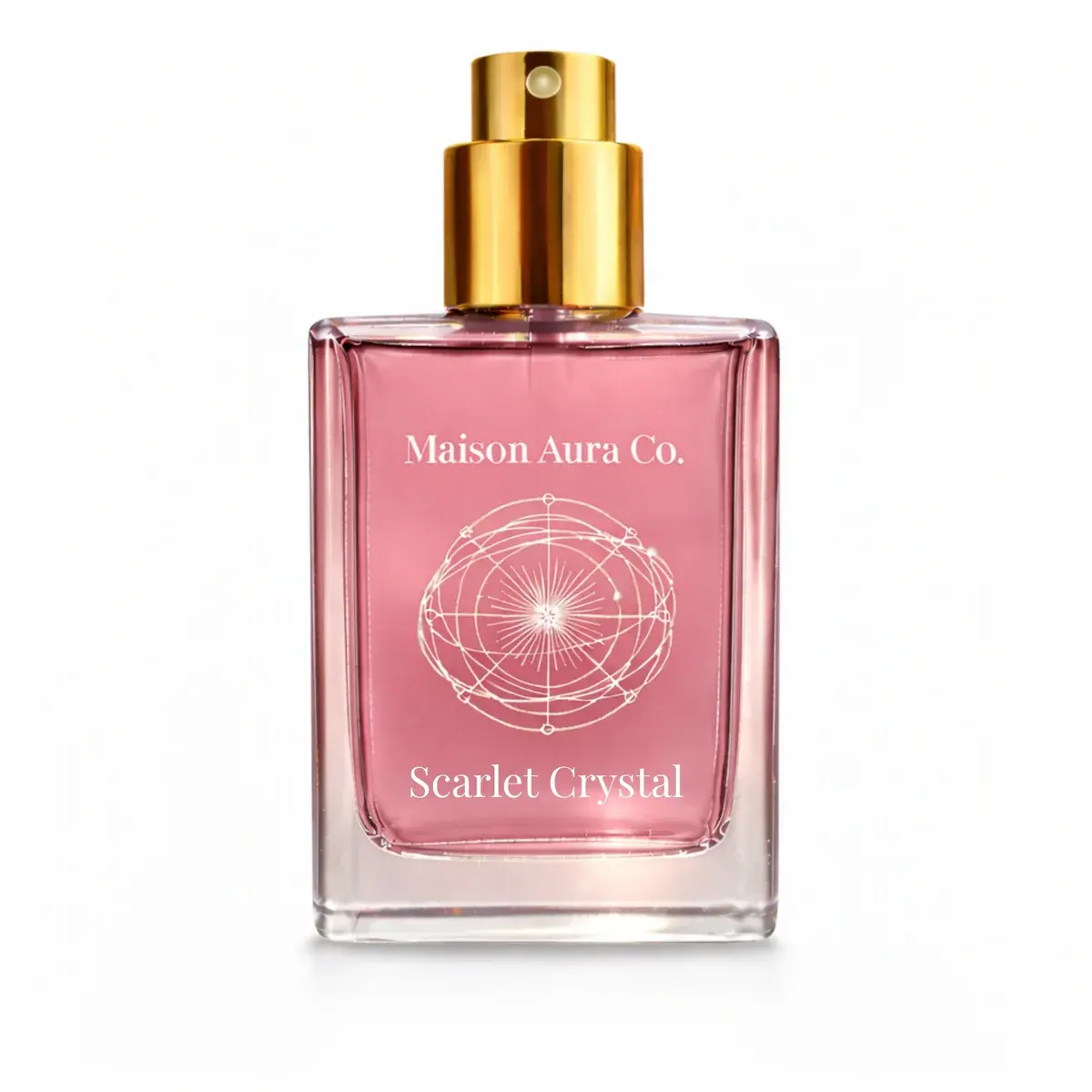 Scarlet Crystal Extrait De Parfum By Maison Aura Co. - Ambergis, Jasmine, Saffron, Cedarwood - 100 ML / 3.4 Oz